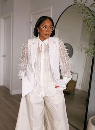 Camisa semitransparente flecos Zara
