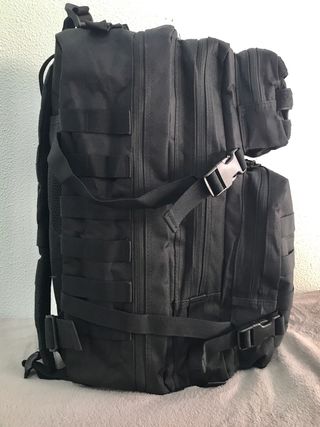 Mochila táctica militar negra 45L