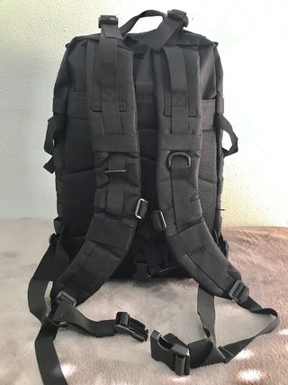 Mochila táctica militar negra 45L