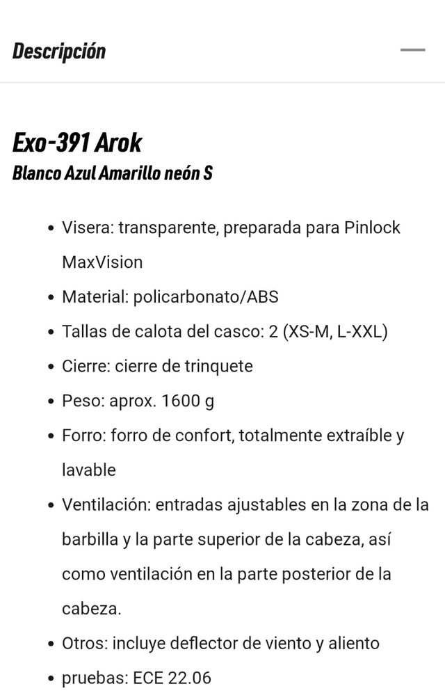 Casco integral 391 Scorpión, cómo nuevo.