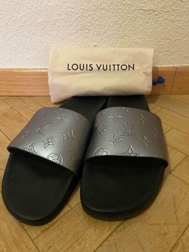 Chanclas Louis Vuitton Mule Waterfront Plata