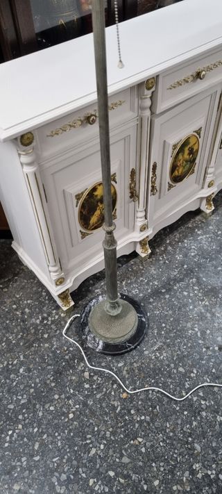 Lámpara pie vintage - beige, gris