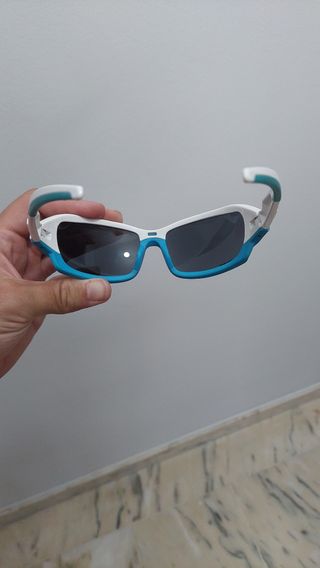 Gafas sol ciclismo TKX - blancas y azules