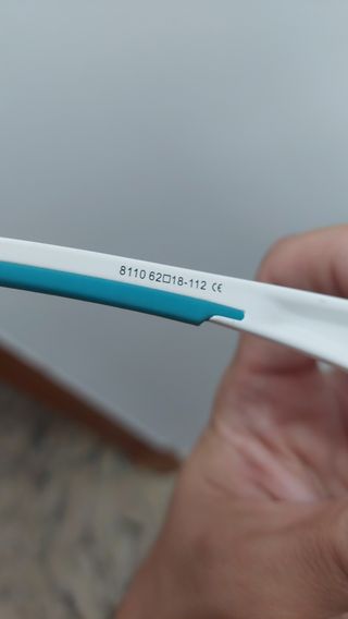 Gafas sol ciclismo TKX - blancas y azules