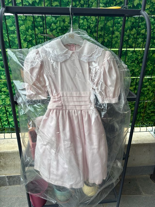 Abito bimba rosa chiaro vintage