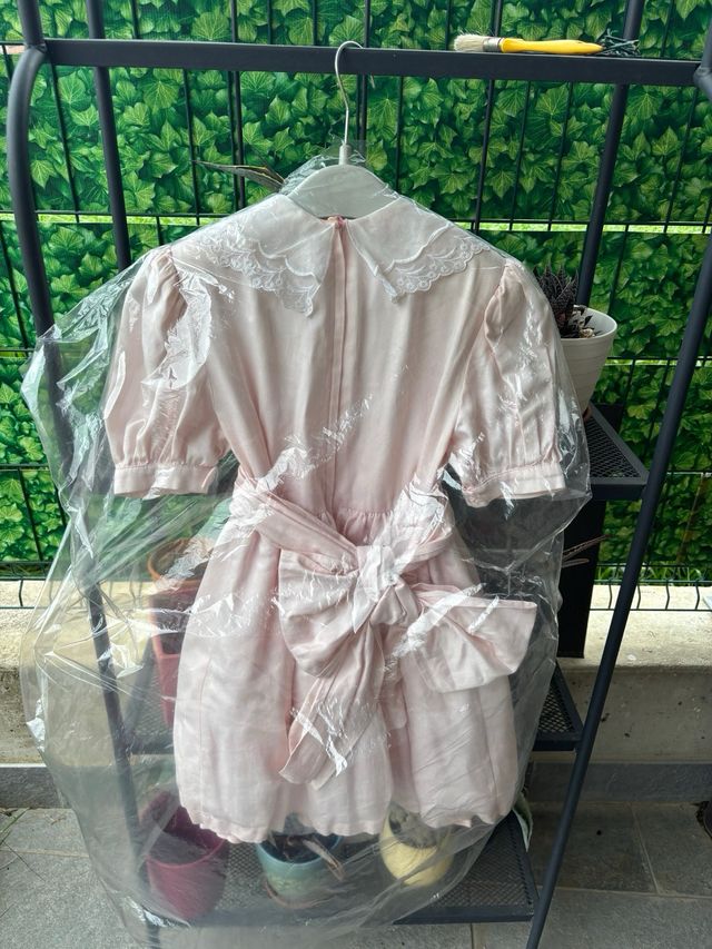 Abito bimba rosa chiaro vintage