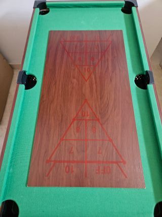 Mesa multijuegos. Futbolín