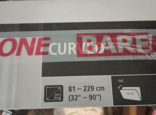 Hama Soporte TV Inclinable Curved 2,29 m (90) Negr