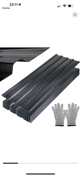 Paneles acero negro - valla jardín