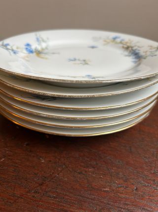 Platos de postre porcelana Vierzon
