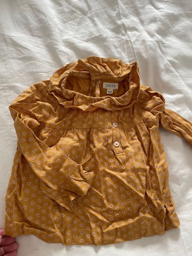 Camisa niña mostaza gocco 12/18 meses