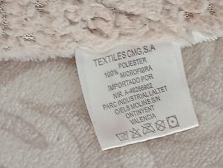 Ropa de capa microfibra beige 190x135cm