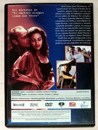 Película DVD: Sangre y Vino