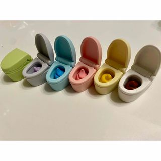 Set 6 Gomas de Borrar Váteres Caca NUEVAS