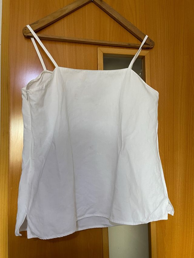 Blusa blanca Burberry - lino