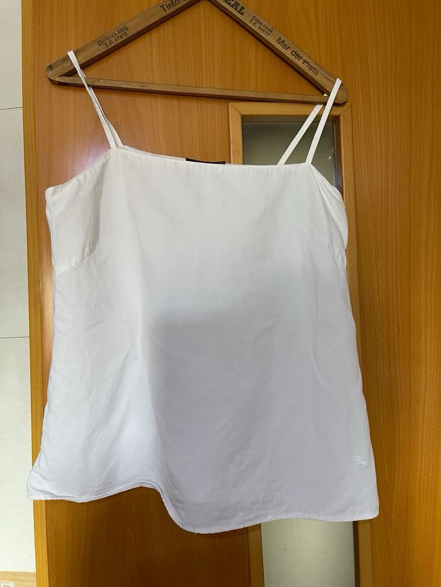 Blusa blanca Burberry - lino
