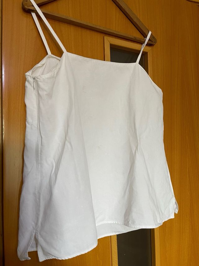 Blusa blanca Burberry - lino