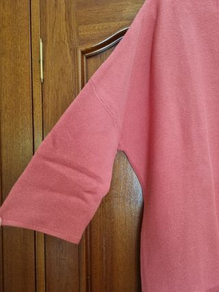 Jersey coral nuevo c/etiqueta oversize