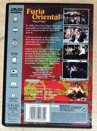 DVD Bruce Lee: Furia Oriental