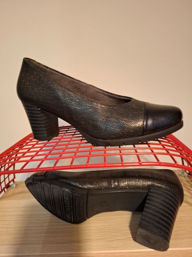 Salon negros Pitillos - Piel