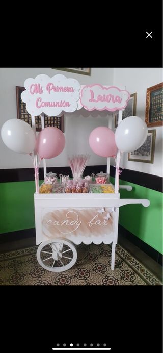 Carrito de celebraciones. Carrito para chucherías.