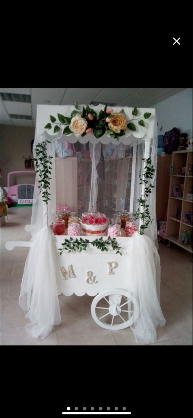 Carrito de celebraciones. Carrito para chucherías.