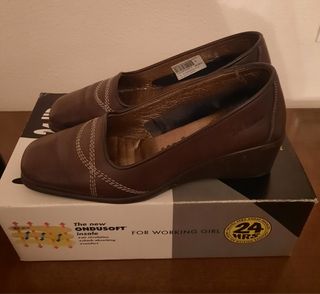 Zapatos 24 HRS marrones- cómodos