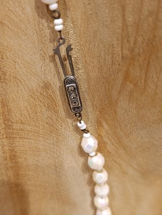 Collar Vintage Blanco Años 50-60