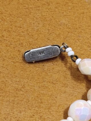 Collar Vintage Blanco Años 50-60