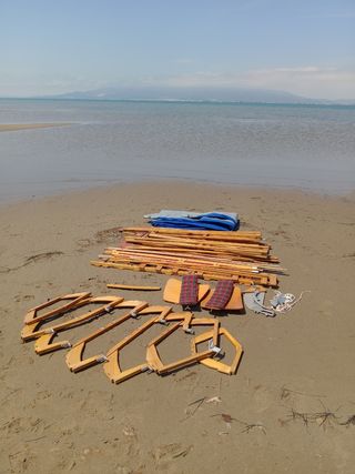 Kayak biplaza desmontable