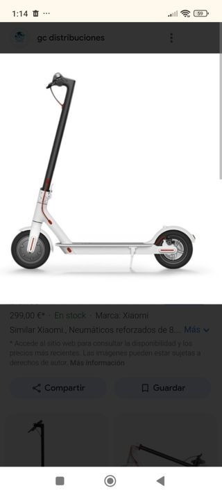 Xiaomi m365 REACONDICIONADO BLANCO
