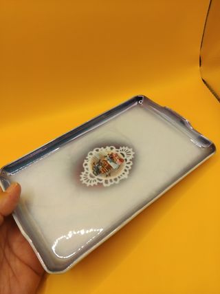 🇩🇪 Bandeja de porcelana reflejos