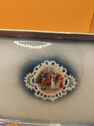 🇩🇪 Bandeja de porcelana reflejos
