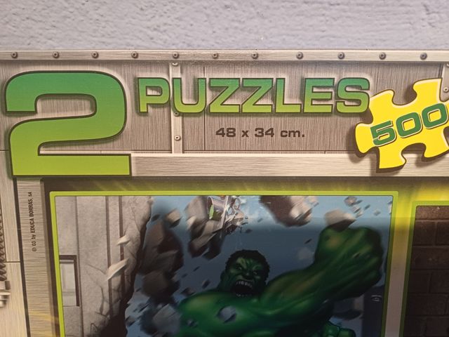 Puzzle Hulk 2x500 piezas Educa