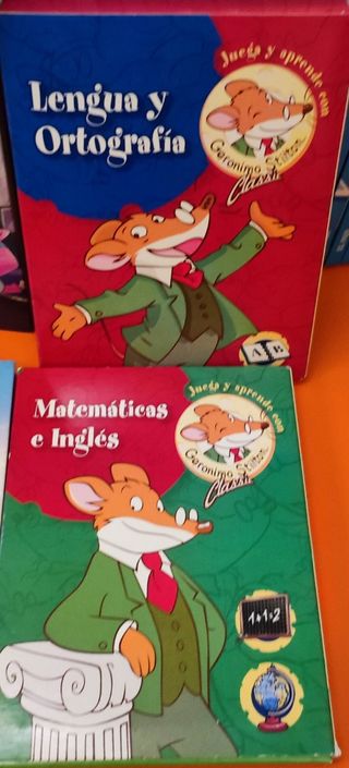 Libros de Gerónimo y Tea Stilton + juego tarjetas