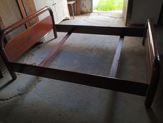 Cama Pikolin 190x145cm nogal