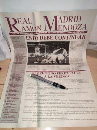 Bufanda y Bolsa Campaña Ramón Mendoza Real Madrid