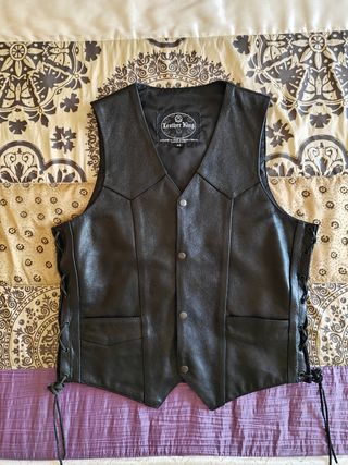 Chaleco de cuero USA Leather King