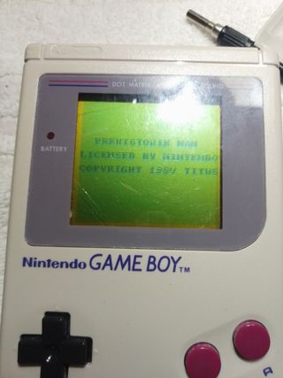 Juego prehistorik man Game boy 