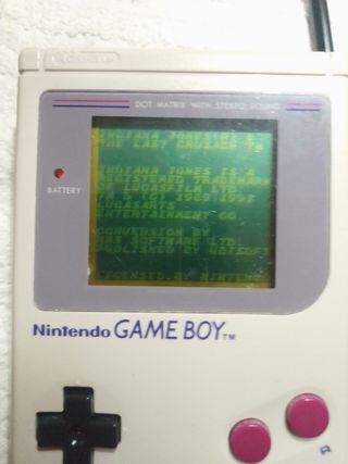 Juego Indiana Jones Game boy 