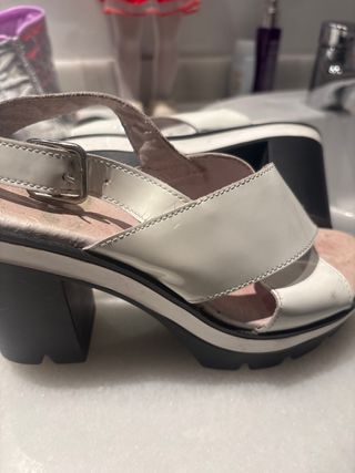 Zapatos plataforma blancos verano