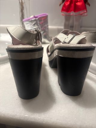 Zapatos plataforma blancos verano
