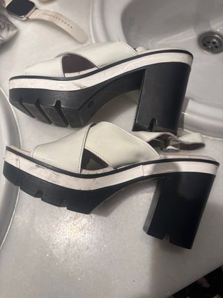 Zapatos plataforma blancos verano