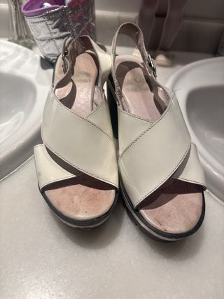 Zapatos plataforma blancos verano