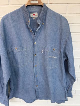 VINTAGE LEVIS camisa azul vaquera talla L 