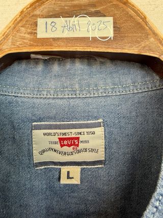 VINTAGE LEVIS camisa azul vaquera talla L 