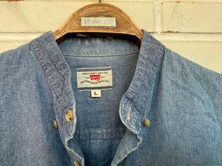 VINTAGE LEVIS camisa azul vaquera talla L 