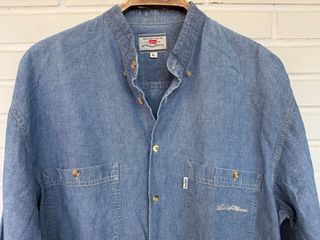 VINTAGE LEVIS camisa azul vaquera talla L 