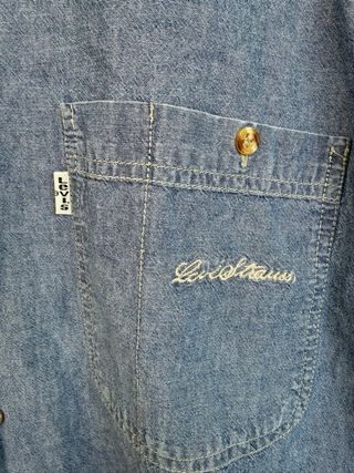 VINTAGE LEVIS camisa azul vaquera talla L 