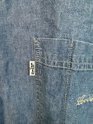 VINTAGE LEVIS camisa azul vaquera talla L 